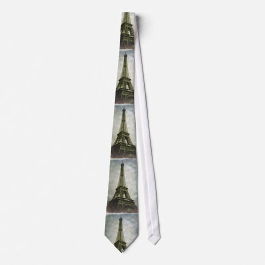 Altes antikes Foto Eiffelturm Paris Neck Tie Krawatte (Vorderseite)