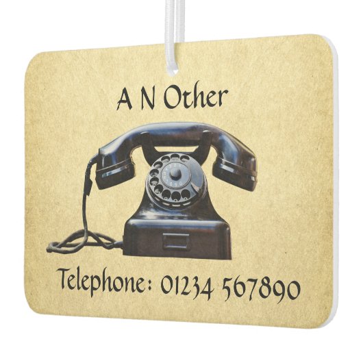 Altes antikes Telefon Autolufterfrischer (Links)