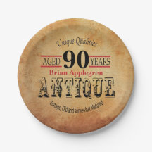 Altes, antikes und Vintages 90. Geburtstagsdesign