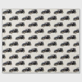 Altes Antiquitätenpapier Geschenkpapier (Flach)