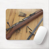 Altes Arisaka-Gewehr-Mauspad-Design Mousepad (Mit Mouse)