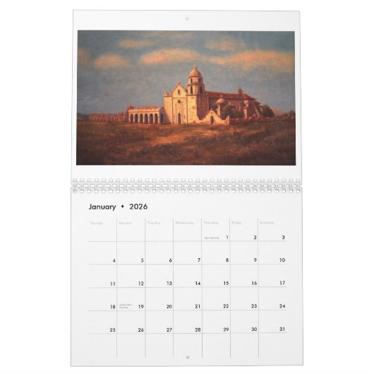 Altes Auftrag-San Luis Rey de Francia Kalender (Jan 2026)