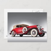 Altes Auto 45 Postkarte (Vorne/Hinten)