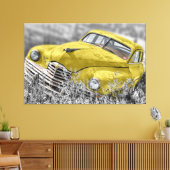 Altes Auto Art 2 überzogene Canvas Leinwanddruck (Insitu (Wohnzimmer))