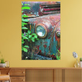 Altes Auto Art 4 überzogene Canvas Leinwanddruck (Insitu (Wohnzimmer))