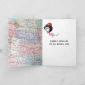 Altes Auto auf der Karte Geburtstag (Innenseite)