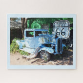 Altes Auto auf der Route 66 Puzzle (Horizontal)