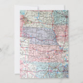 Altes Auto auf Karte 75. Geburtstag (Rückseite)