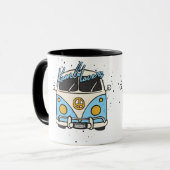 Altes Auto - Blau Tasse (Vorderseite Links)