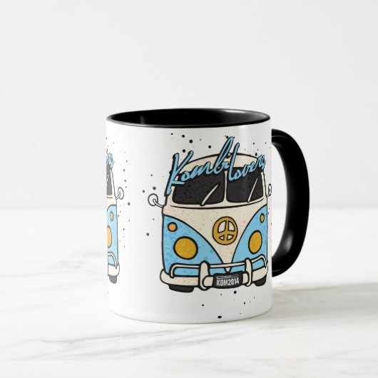 Altes Auto - Blau Tasse (VorderseiteRechts)