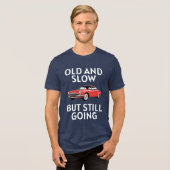 Altes Auto fährt noch Tri-Blend Shirt (Vorderseite voll)