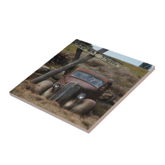 Altes Auto Fliese (Seite)