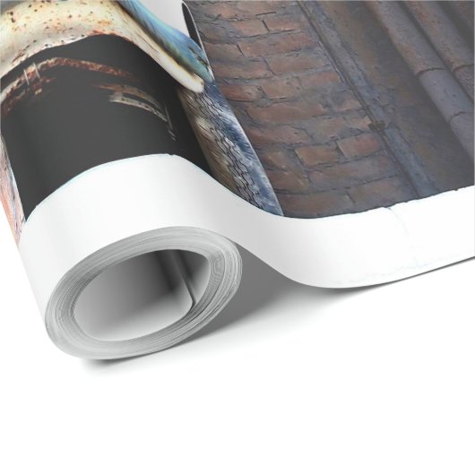 Altes Auto Geschenkpapier (Rolleneckpunkt)