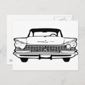 Altes Auto in Schwarz oder Weiß Postkarte (Vorne/Hinten)