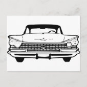 Altes Auto in Schwarz oder Weiß Postkarte (Vorderseite)