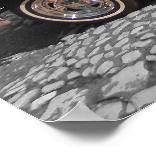 Altes Auto in Trinidad, Kuba Poster (Ecke)