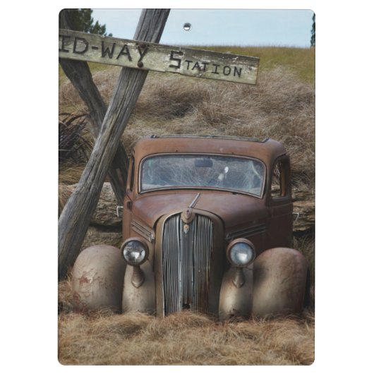 Altes Auto Klemmbrett (Rückseite)