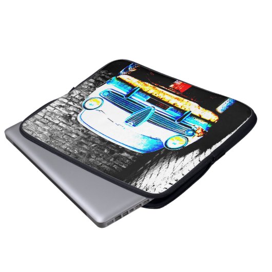 Altes Auto Laptopschutzhülle (Vorne Knopf)