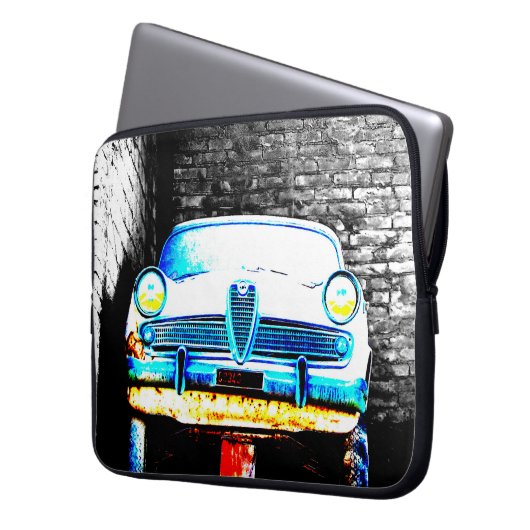 Altes Auto Laptopschutzhülle (Vorderseite Links)