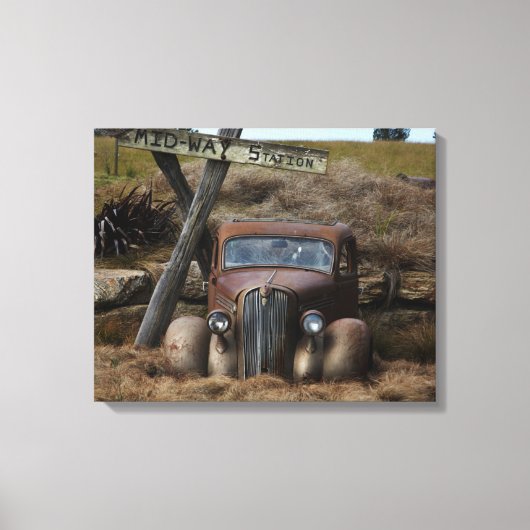 Altes Auto Leinwanddruck (Vorderseite)