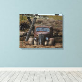 Altes Auto Leinwanddruck (Insitu (Holzboden))