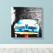 Altes Auto Leinwanddruck (Insitu (Holzboden))