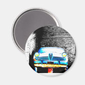 Altes Auto Magnet (Vorderseite/Rückseite)