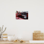 Altes Auto mit 8 Gleisen Poster (Küche)