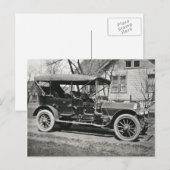 Altes Auto Postkarte (Vorne/Hinten)