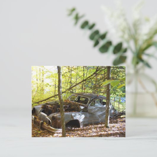 ALTES AUTO POSTKARTE (Stehend Vorderseite)