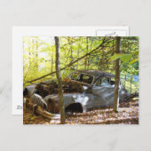 ALTES AUTO POSTKARTE (Vorne/Hinten)