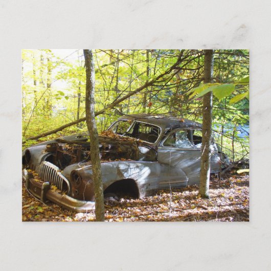 ALTES AUTO POSTKARTE (Vorderseite)