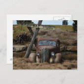 Altes Auto Postkarte (Vorne/Hinten)