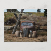 Altes Auto Postkarte (Vorderseite)