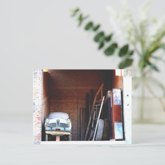 Altes Auto Postkarte (Stehend Vorderseite)