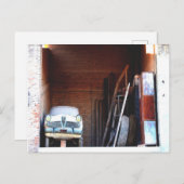 Altes Auto Postkarte (Vorne/Hinten)