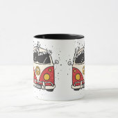 Altes Auto - Rot Tasse (Zentrum)