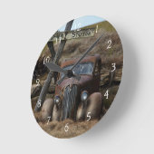 Altes Auto Runde Wanduhr (Winkel)