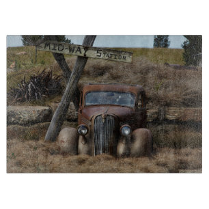 Altes Auto Schneidebrett