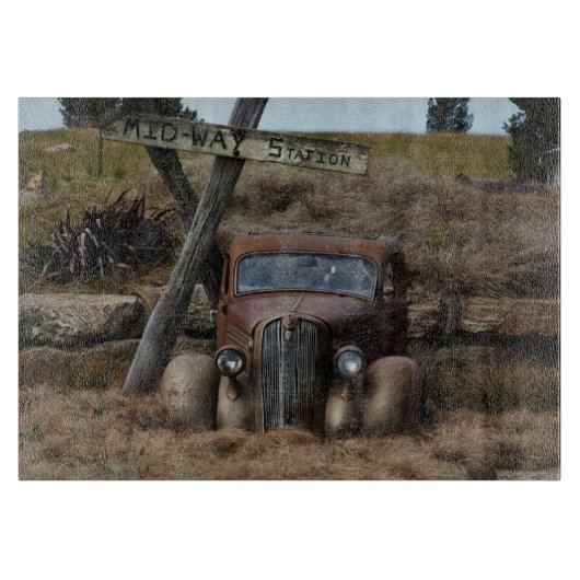 Altes Auto Schneidebrett (Vorderseite)