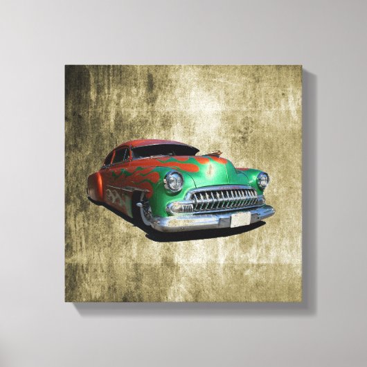 Altes Auto ummantelte Canvas Leinwanddruck (Vorderseite)