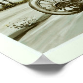 Altes Auto und Kinder Poster (Ecke)