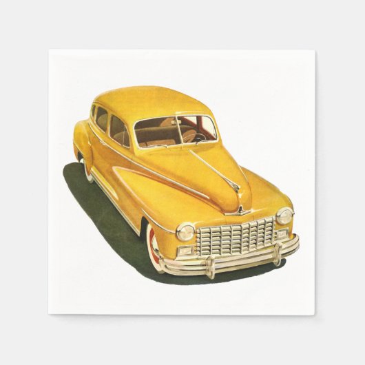 Altes Autopapier Napkins Serviette (Vorderseite)