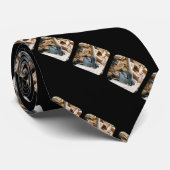 Altes Axt- und Brennholzmuster Krawatte (Gerollt)