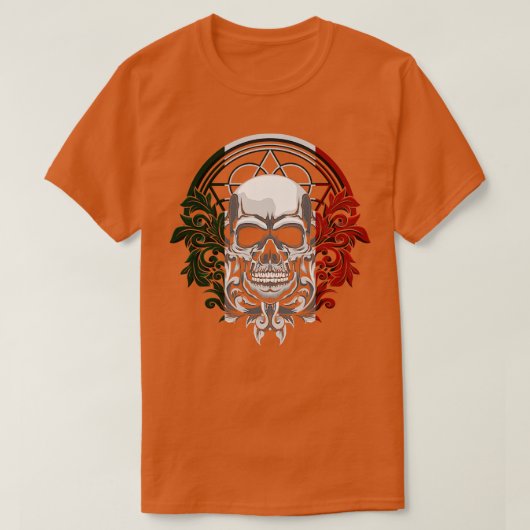 Altes Aztekisches König mexikanischer Schädel T-Shirt (Design vorne)
