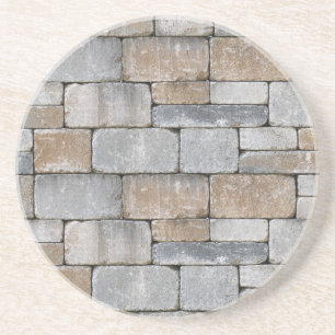 altes Backsteinmauer-Untersetzer-Set Getränkeuntersetzer