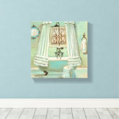 Altes Badezimmer Leinwanddruck (Insitu (Holzboden))