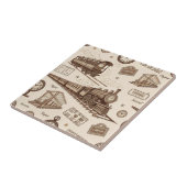 Altes Bahnhofmuster (2) Fliese (Seite)