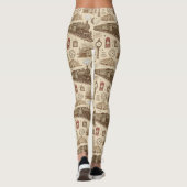 Altes Bahnhofs Muster (1) Leggings (Rückseite)