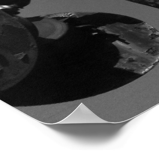 Altes Bahnübergangssignal Poster (Ecke)